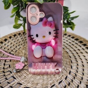 Hello Kitty Pink 3D Bow Accent IPHONE 16 Case